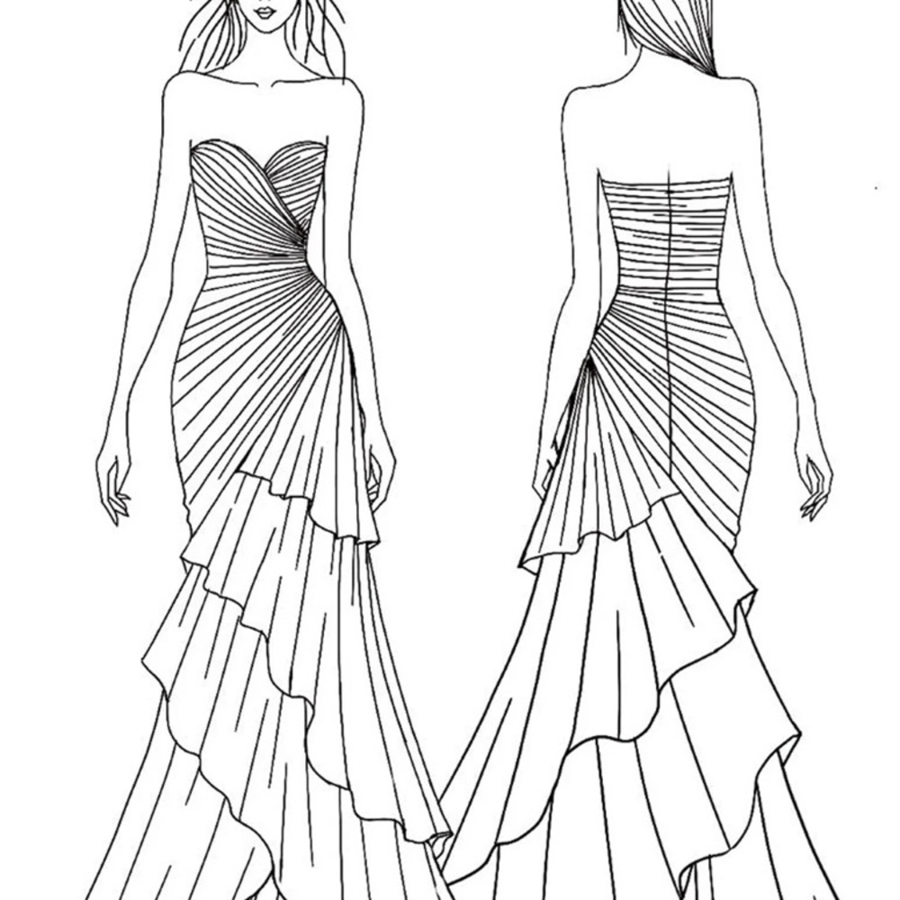 Elegant Brown Evening Gown - Picture 2 of 9